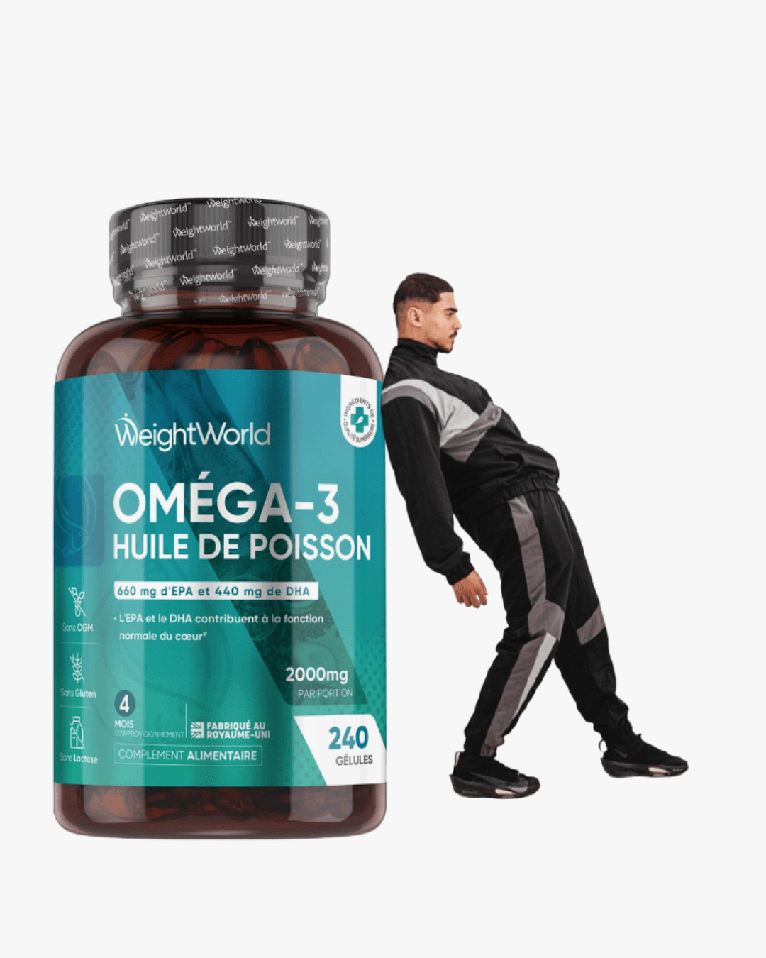 Omega 3 Fish Oil Capsules – Heart & Brain Support | WeightWorld thumbnail 2