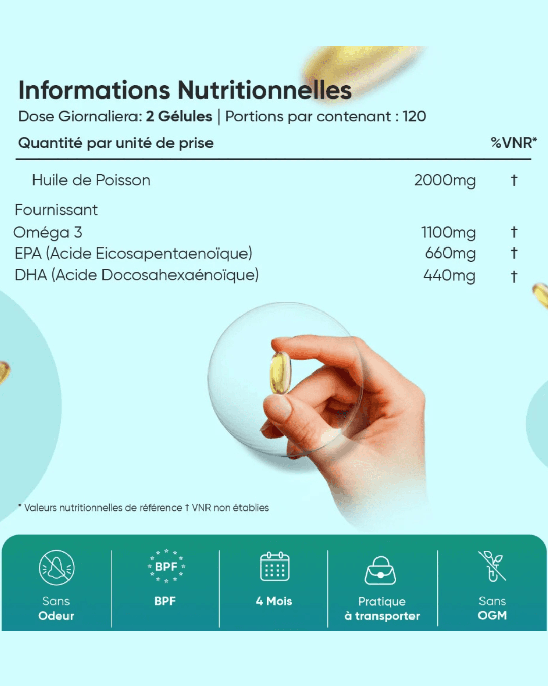 Omega 3 Fish Oil Capsules – Heart & Brain Support | WeightWorld thumbnail 4