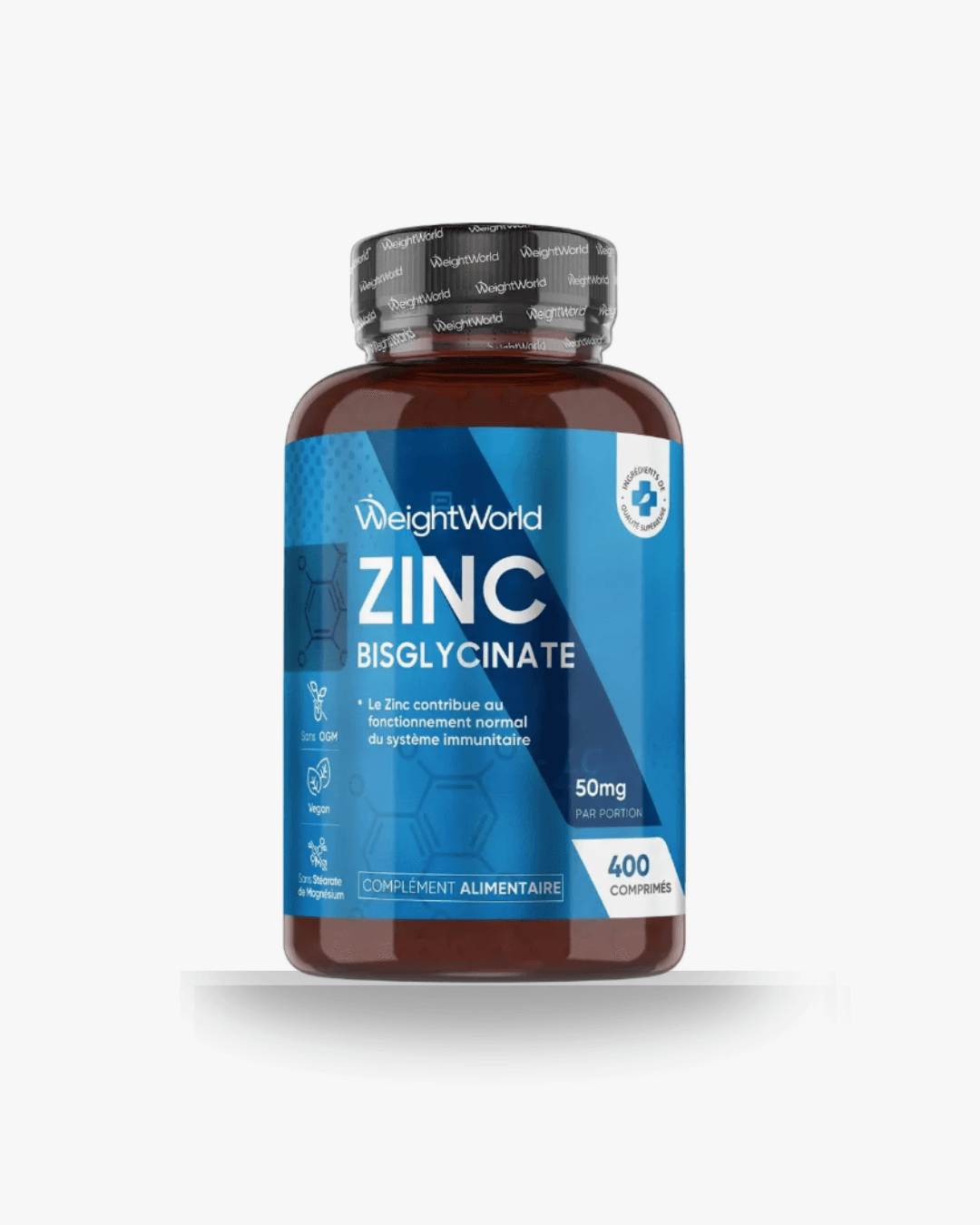 Zinc Bisglycinate 50mg – High Absorption Zinc Supplement | WeightWorld