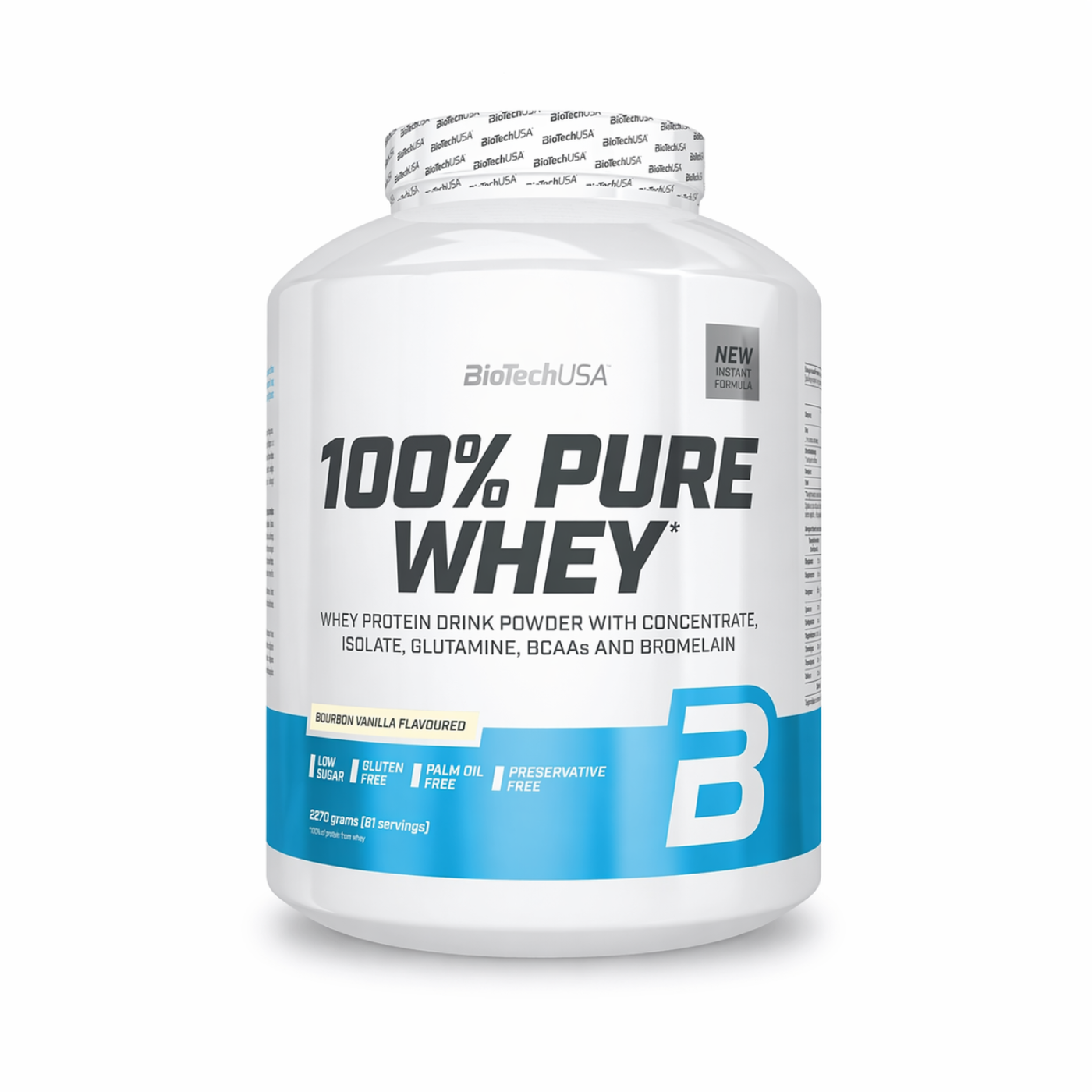 BiotechUSA 100% Pure Whey Bourbon Vanilla 2.27kg — image 1