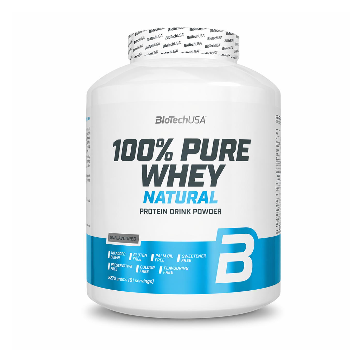 BiotechUSA 100% Pure Whey Natural 2.27kg — image 1