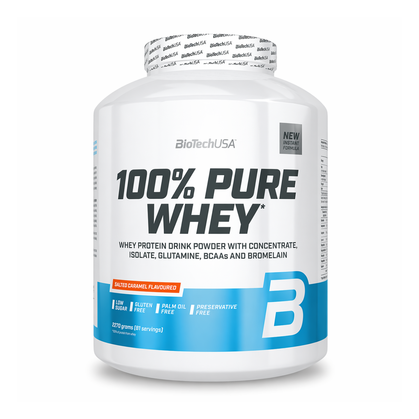 BiotechUSA 100% Pure Whey Salted Caramel 2.27kg — image 1