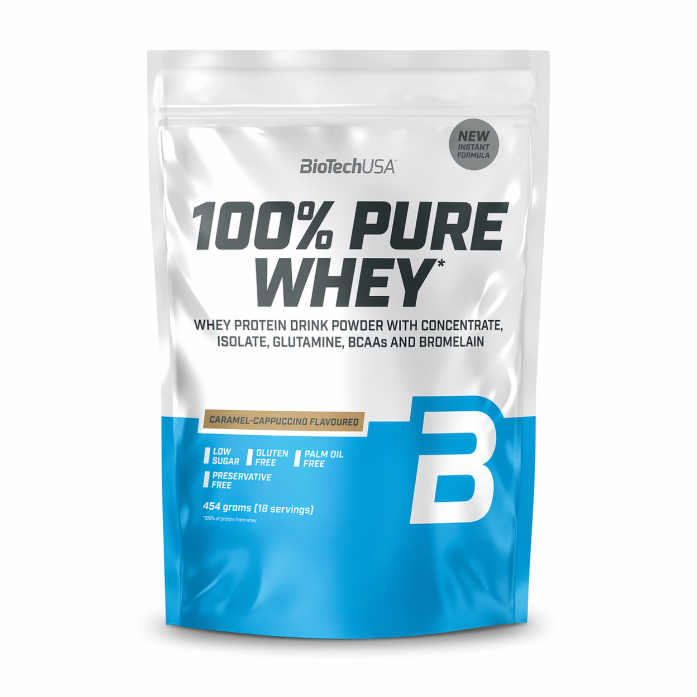 BiotechUSA 100% Pure Whey Caramel Cappucino 1kg — image 1